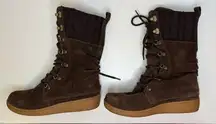 The North Face Primaloft 200 Gram Insulation Mid Shaft Lace Up Boot Size 7 Brown