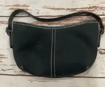 NINE WEST BLACK FABRIC MINI BAG