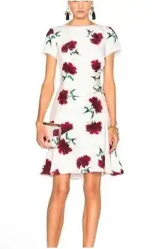 NWT oscar de la renta silk florall print dress
