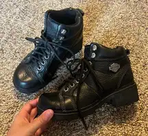 Harley Davidson black combat boots