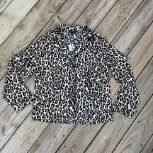 Banana Republic Women's Cheetah Print Pajama Top Size S. NEW