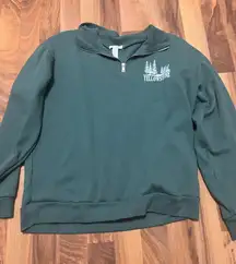 Tillys Quarter-Zip Sweatshirt green