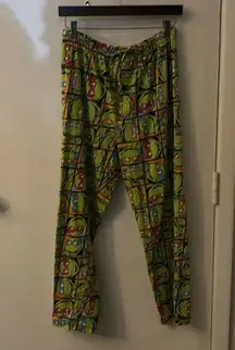 TMNT Teenage Mutant Ninja Turtles Elastic  Waist Drawstring Pajamas Green Unisex