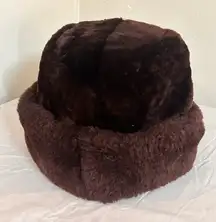 1960’s Fur Cavanagh Hats New York Vintage Pillbox Hat – Quilted Satin (LARGE)
