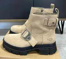 UGG  • Ashton short moto combat chunky boots