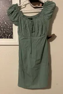 Lulu's Sage Green Mini Dress