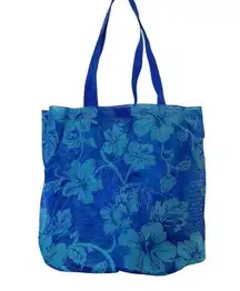 Old Navy Large Hawaiian Floral Mesh Tote Oversized beach bag