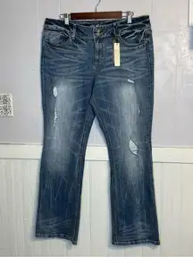 Victoria's Secret distressed jeans, VS hipster jeans, vintage 1990s Deadstock