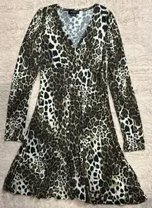 Animal Print Dress Size M