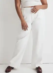 Madewell The Harlow Wide-Leg Jeans White Size 32‎