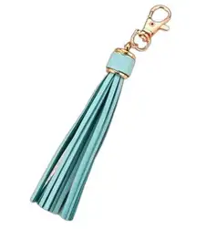 NEW Blue Tassel Bag Charm Tassels Keychains Purse Charms