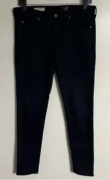 AG Adriano Goldschmied Pants Size 29 R Black The Legging Super Skinny Ankle