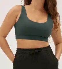 Everlane The Perform Bra in Dark Green Size X-Small NWOT