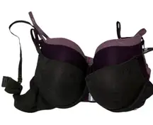 Danskin Lace Push Up Bra 3 Pack | Size 36B