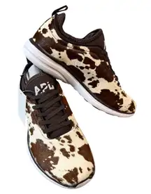 NEW APL ICONIC PHANTOM Women Sneakers Size 7.5 Athletic DEEP BROWN/ WHITE/ COW