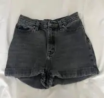 Black Denim Shorts