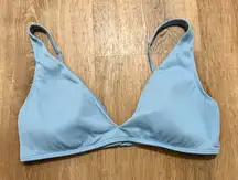 ROXY | Sky Blue Ribbed Swim Top