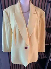 Kasper night yellow jacket blazer size 18W work attire work outfit NWT