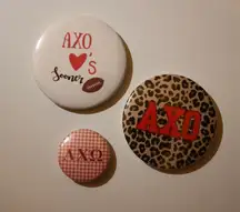 Alpha chi game day buttons