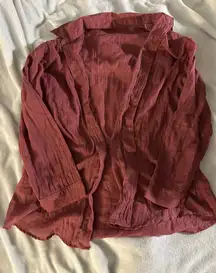 Pink/Purple Longsleve Beach Coverup