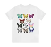 Taylor Swift Shirt, Eras Tour Shirt, Taylor Seift Butterflies Unisex Short Sleeve Tee