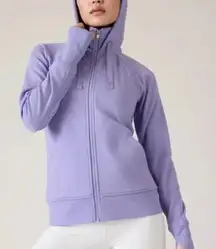 Athleta Triumph Hoodie Medium Womens Aurora Purple Zip Up Athletic Workout Gym 