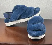 Koolaburra By UGG Women’s Faux Fur Hard Bottom Sandals Size 7 NEW!!!