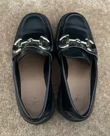 H&M Platform Shoes Black 90s Chunky Loafers