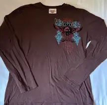 Brown Long Sleeve Shirt