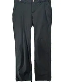 REI Pants Womens 10 Black Northway Cinch Leg Performance Stretch Hiking Travel