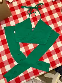 edikted green open long sleeve top