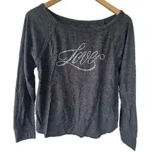 Victoria’s Secret Embellished Jewel Studded Love Novelty Pajama PJ Top S