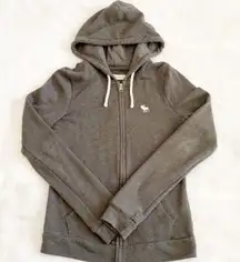 Abercrombie and Fitch Grey Zip Up