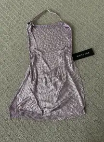 White Fox City Of Lights Boutique Mini Dress Purple