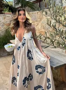 Zara dress maxi oversize fit boho blogger prints casual summer vacation wedding