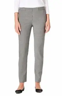 J. JILL ESSENTIAL SLIM ANKLE STRIPED GREY BLUE WHITE STRETCHY PANTS 12