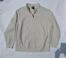 Nike Crewneck Vintage Pullover Sweatshirt quarter zip yellow