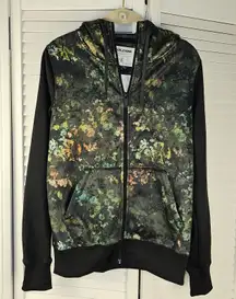 Volcom Womens Green Nelson Fleece Full‎ Zip Hoodie Jacket Small