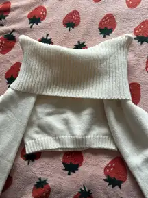 off the shoulder sweater