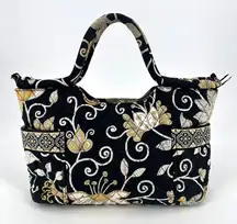 Vera Bradley Sherry Mini Tote in Yellow Bird Quilted‎ Black & Yellow Handbag
