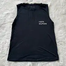 Everlane 100% human Everling Garage muscle tee /100% human