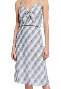 Joie NWT  Abiah silk Dress porcelain plaid dress