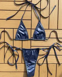 Navy Metallic Bikini