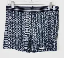 Under Armour Black & White Snakeskin Spandex Shorts