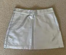 Faux Leather Miniskirt