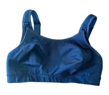 Fit Womens S Maternity Nursing Sports Bra Medium Impact True Indigo