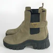 Guess Haensly Boot Women's 7 Light Brown Lug Sole Platform Chelsea