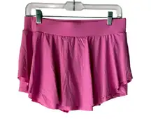 Indero Pink Athletic Skort Skirt L Built Shorts‎ Tennis Pickleball Skater Style