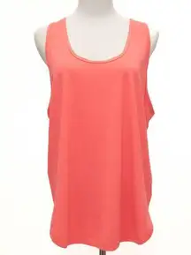 Johnny Was Calme Coral Effect Draped Racerback Tank Top Size XL