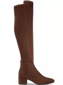 Michael Kors Braden Suede Side-Zip Over The Knee Boots Mocha 8